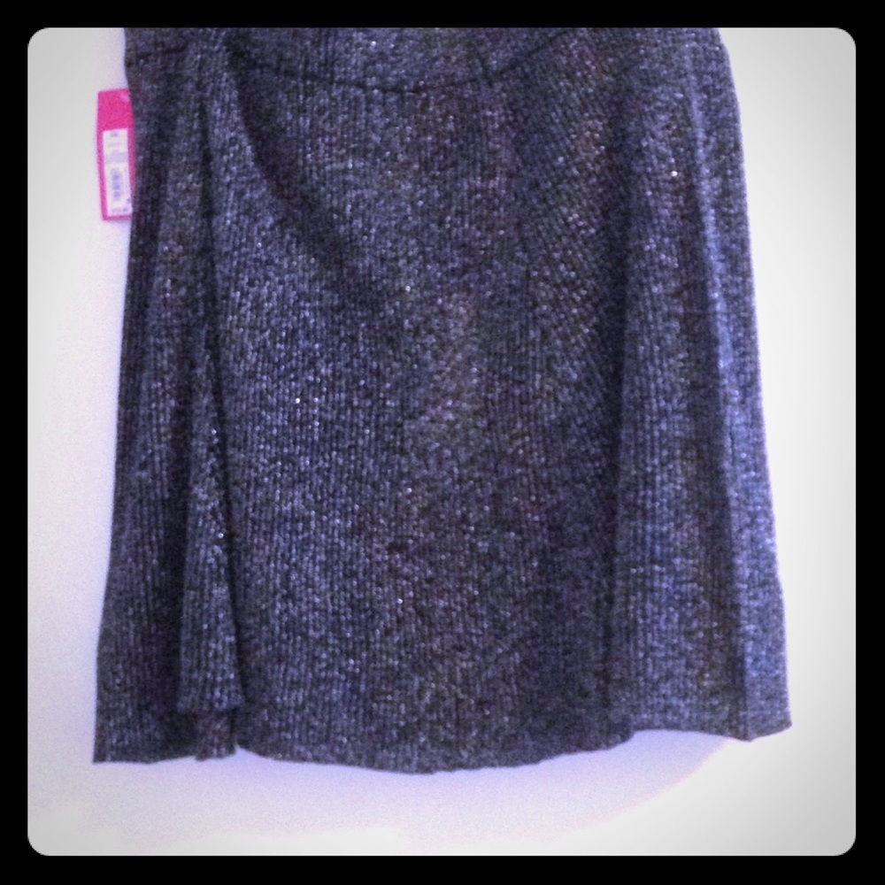 Black glittery skirt
